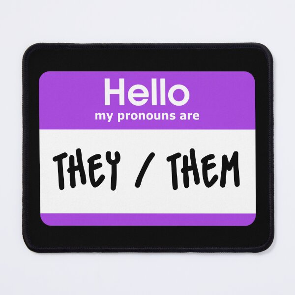 Item preview, Hello My Pronouns Are They Them Purple designed and sold by everything4eva.