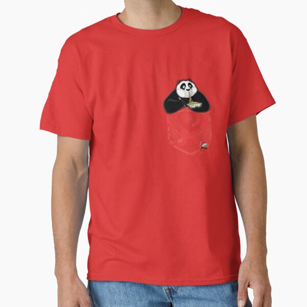 Kung Fu Po-cket (Red) Camiseta clásica