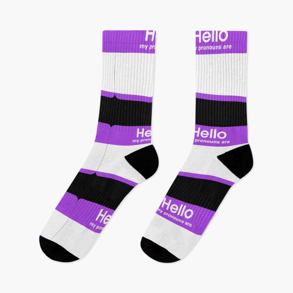 Item preview, Hello My Pronouns Are BLANK Purple designed and sold by everything4eva.
