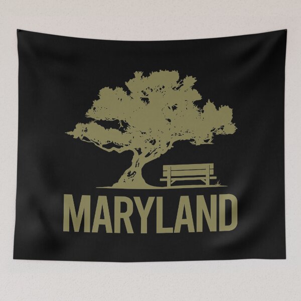 Item preview, Bench And Tree Maryland designed and sold by nguyentanshop.