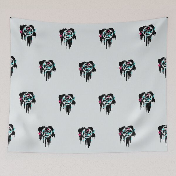 Item preview, Bicycle Wheel With Skull Halloween Graffiti designed and sold by RabeDesigns.