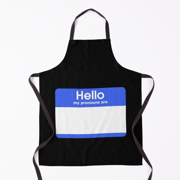 Item preview, Hello My Pronouns Are BLANK Blue designed and sold by everything4eva.