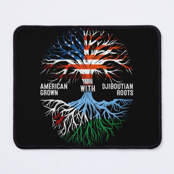 Item preview, American Grown With Djiboutian Roots Djibouti Flag designed and sold by MoHaCo.