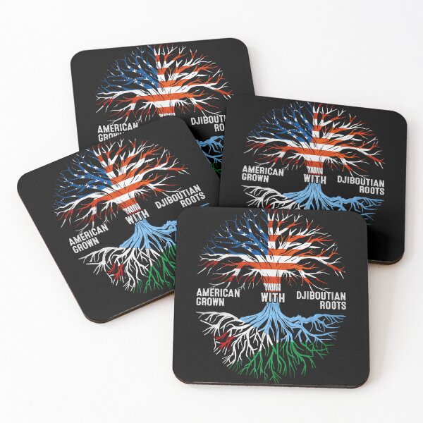 Item preview, American Grown With Djiboutian Roots Djibouti Flag designed and sold by MoHaCo.