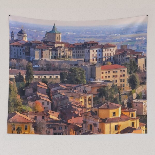 Item preview, Bergamo in Autumn - Watercolour Style designed and sold by WWWC2288.