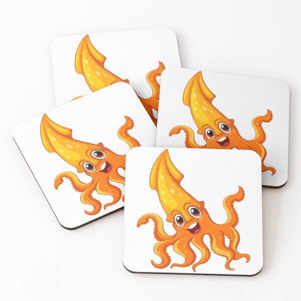Item preview, Happy Smiling Orange Octopus - Beautiful Sea Creatures designed and sold by ShaStyle ArtFo.