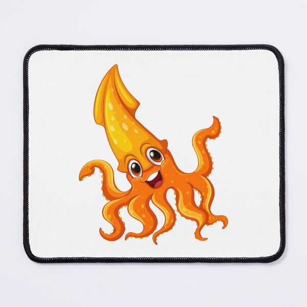 Item preview, Happy Smiling Orange Octopus - Beautiful Sea Creatures designed and sold by ShaStyle ArtFo.