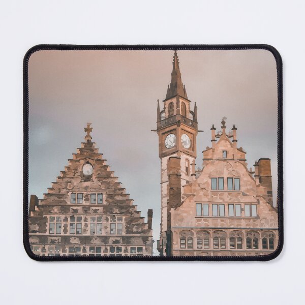 Item preview, Gothic Riverside Buildings in Belgium - Watercolour Style designed and sold by WWWC2288.