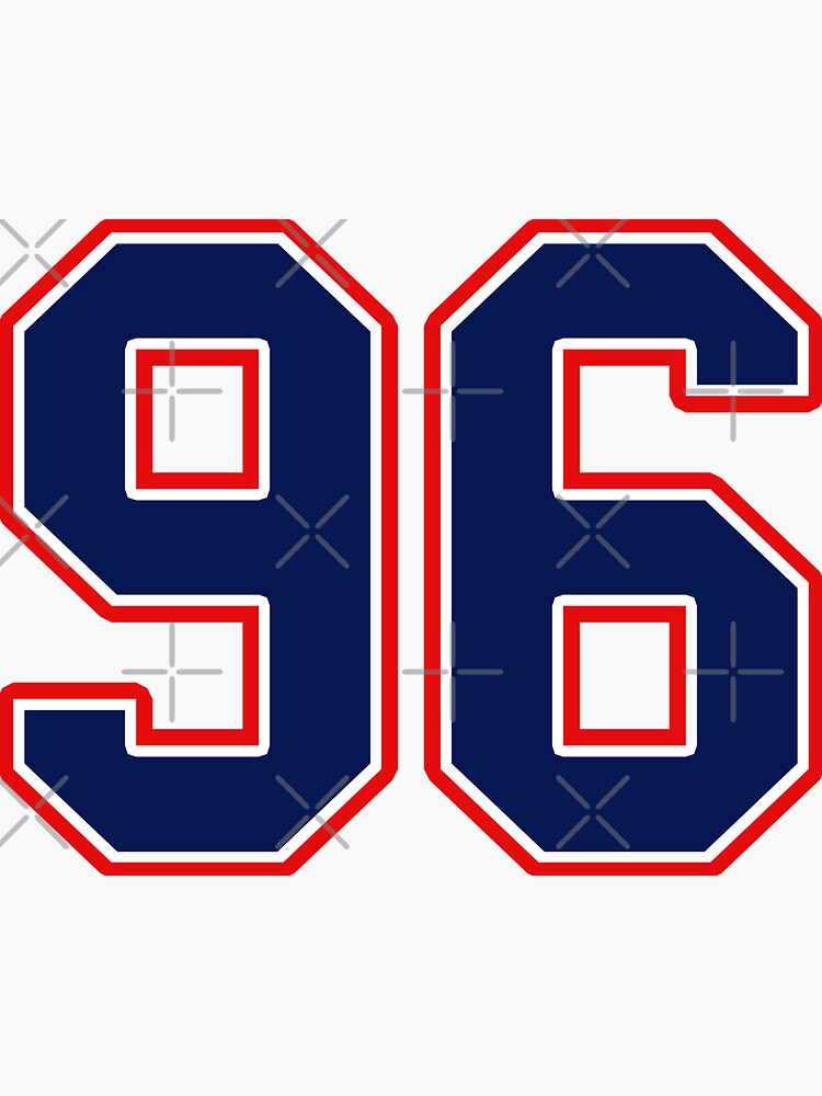 "Number Six 96 Sports Jersey" Sticker for Sale by MSBDesign