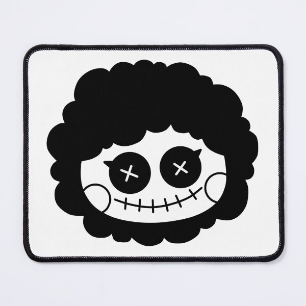 Item preview, Cute Creepy Afro Button-eyed Rag Doll designed and sold by PixelStitched.