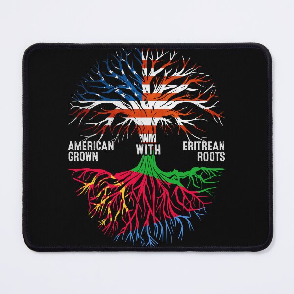 Item preview, American Grown With Eritrean Roots Tree Eritrea Flag designed and sold by MoHaCo.
