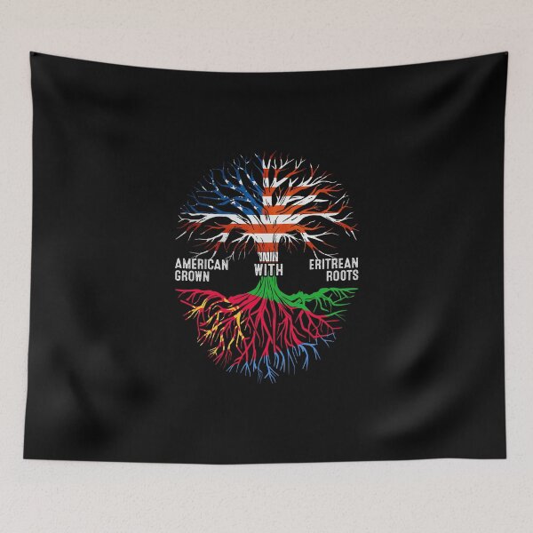 Item preview, American Grown With Eritrean Roots Tree Eritrea Flag designed and sold by MoHaCo.