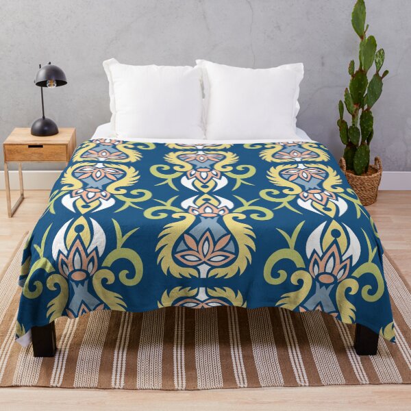 Item preview, Electric blue outfit - modern art nouveau blue pattern designed and sold by Akimatax ✯✯✯✯✯.