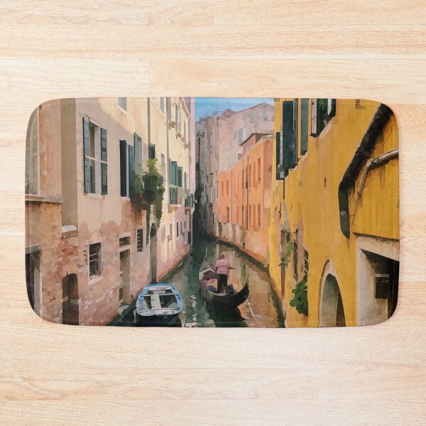 Item preview, Gondolier in Narrow Venice Canal - Watercolour Style designed and sold by WWWC2288.
