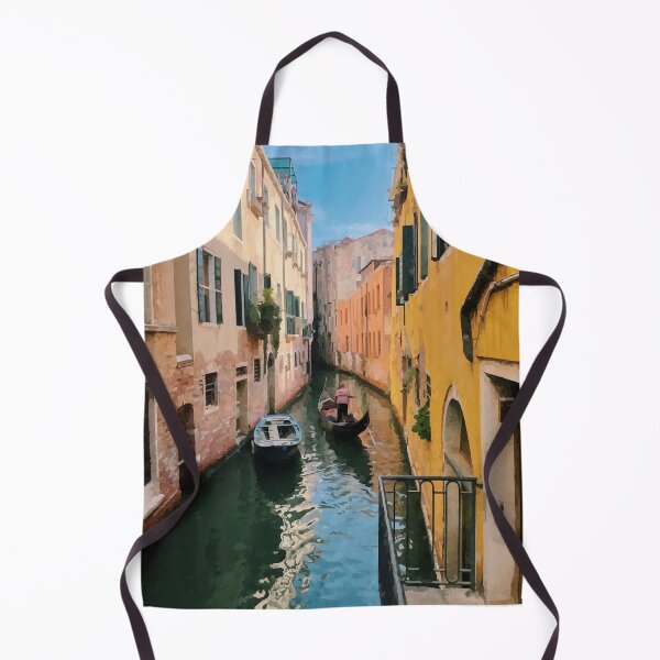 Item preview, Gondolier in Narrow Venice Canal - Watercolour Style designed and sold by WWWC2288.