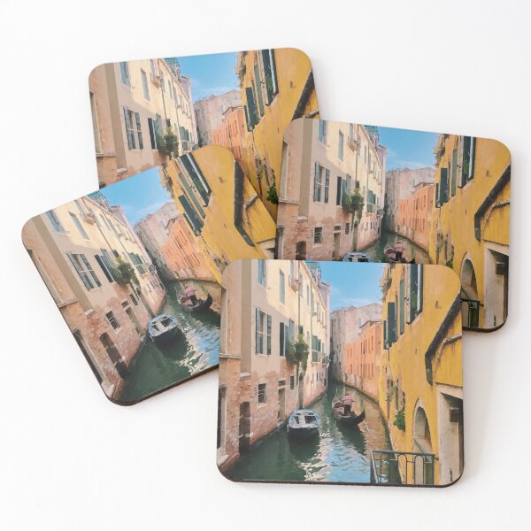 Item preview, Gondolier in Narrow Venice Canal - Watercolour Style designed and sold by WWWC2288.
