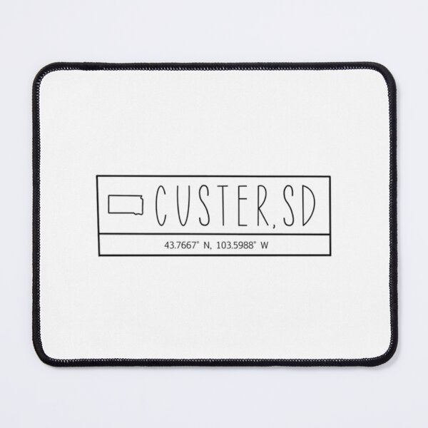 Item preview, Custer South Dakota Coordinates   designed and sold by EmtizeeStore.