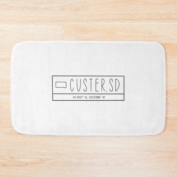 Item preview, Custer South Dakota Coordinates   designed and sold by EmtizeeStore.