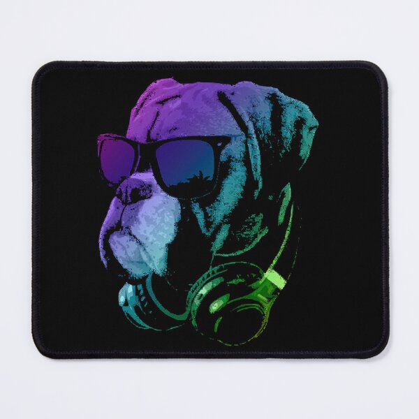 Item preview, DJ Boxer Dog In  Lights  designed and sold by caalsasu.