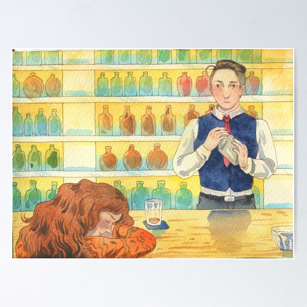 Item preview, Bartender illustration inspired by Regina Spektor designed and sold by Hynek Šnajdr.