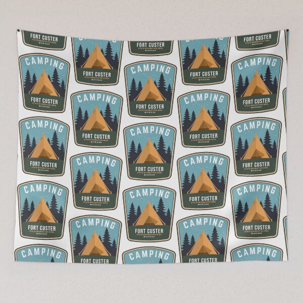 Item preview, Fort Custer State Recreation Area Camping Michigan Campsite   designed and sold by EmtizeeStore.