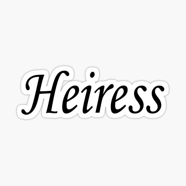 Item preview, Heiress - black name lettering text - 0722 designed and sold by PrettyDesserted.