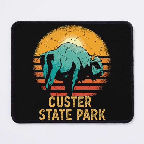 Item preview, Vintage bison Custer State Park Retro sunset Gift Idea designed and sold by EmtizeeStore.
