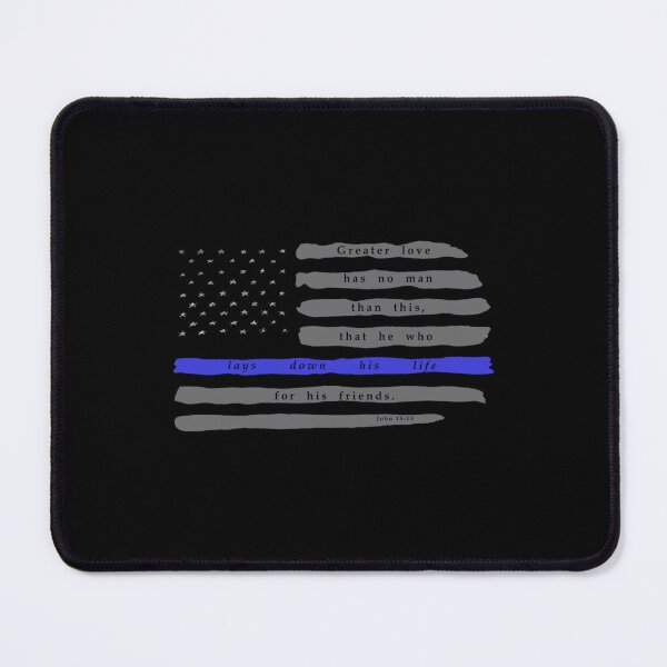 Item preview, Blue Line Flag John 1513 Police Officer Police Flag Pullover Hoodie designed and sold by rtreeeret.