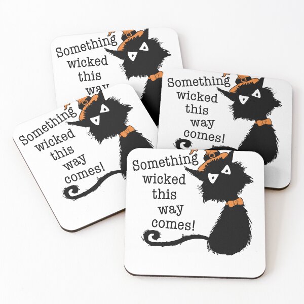 Item preview, Halloween Black Cat - Shakespeare Quote designed and sold by brodyquixote.