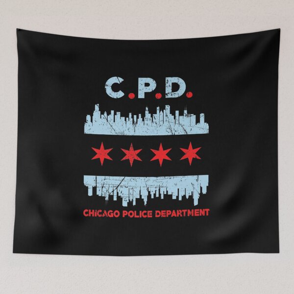 Item preview, Chicago Police Officer Flag Skyline T-Shirt Law Enforcement designed and sold by rtreeeret.