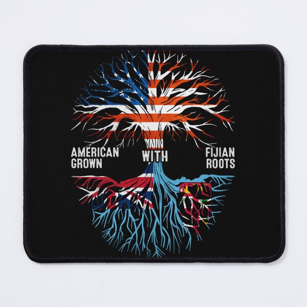 Item preview, American Grown With Fijian Roots Fiji Flag designed and sold by MoHaCo.