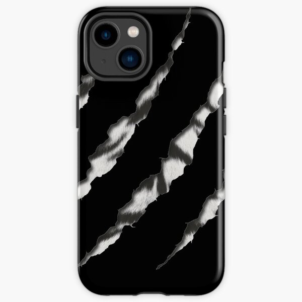 White Tiger Claw Slash Fur iPhone Tough Case