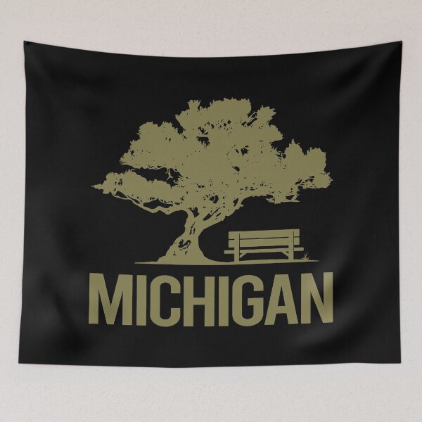 Item preview, Bench And Tree Michigan designed and sold by nguyentanshop.