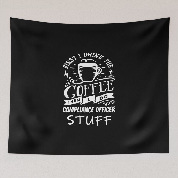 Item preview, Compliance-officer Funny Coffee Pullover Hoodie designed and sold by rtreeeret.