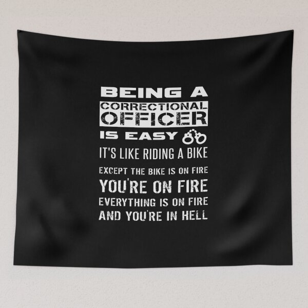 Item preview, Correctional Officer Its Easy Like Riding A Bike On Fire Premium T-Shirt designed and sold by rtreeeret.