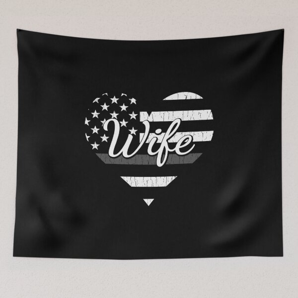 Item preview, Correctional Officers Wife Heart The Thin Gray Line Sweatshirt designed and sold by rtreeeret.