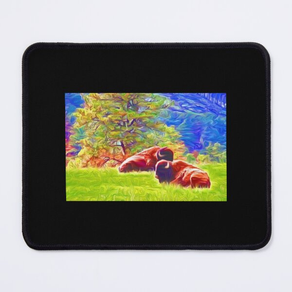 Item preview, Two Lounging Bison    designed and sold by EmtizeeStore.