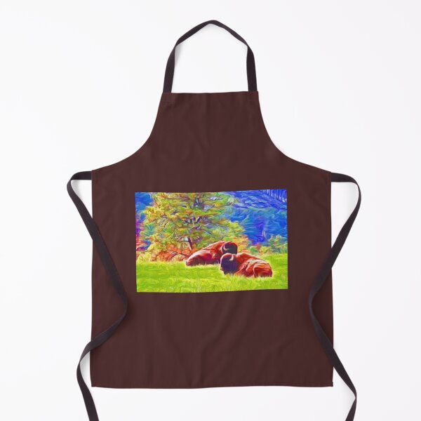 Item preview, Two Lounging Bison designed and sold by EmtizeeStore.