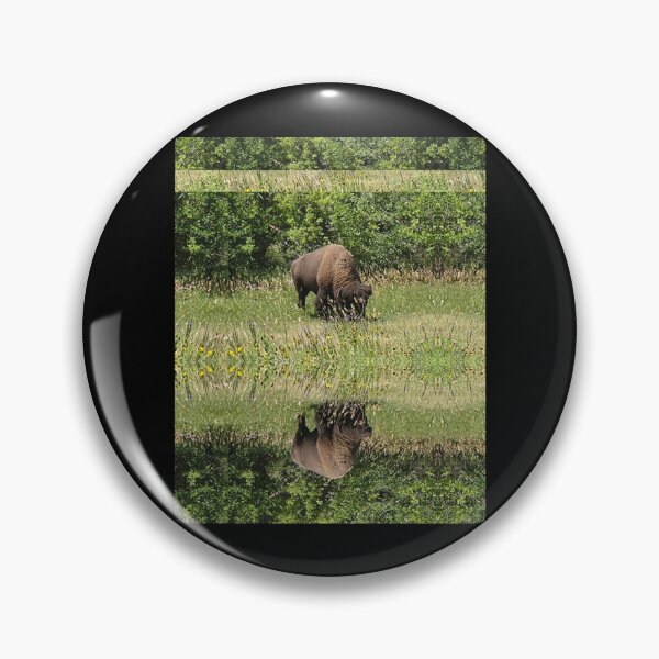 Item preview, Tatanka Bison Reflections in the Grass-Photo Custer State Park Graphic  designed and sold by EmtizeeStore.