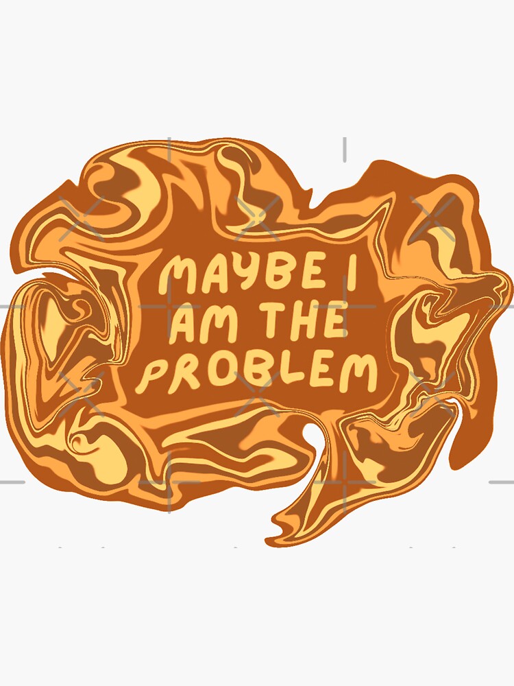 maybe-i-am-the-problem-tv-billie-eilish-sticker-for-sale-by