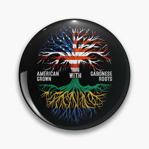 Item preview, American Grown With Gabonese Roots Gabon Flag designed and sold by MoHaCo.