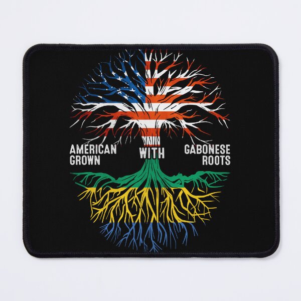 Item preview, American Grown With Gabonese Roots Gabon Flag designed and sold by MoHaCo.