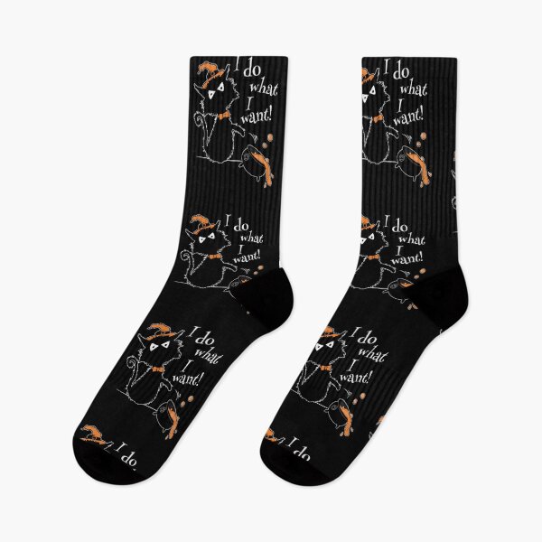 Item preview, Funny Halloween Black Cat Saying I Do What I Want designed and sold by brodyquixote.