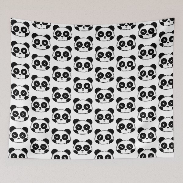 Item preview, Cute Creepy Panda Button-eyed Rag Doll designed and sold by PixelStitched.