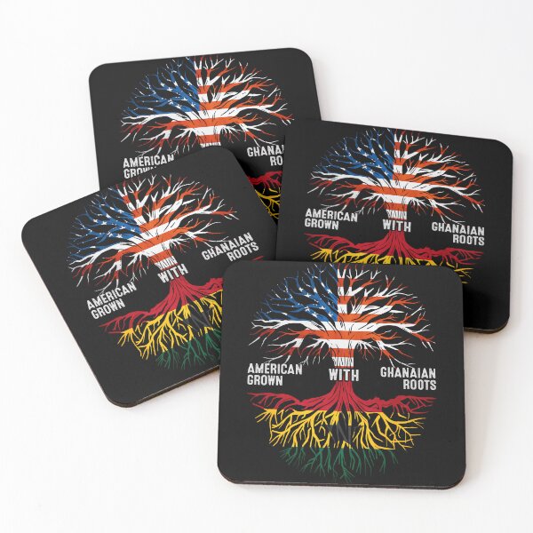 Item preview, American Grown With Ghanaian Roots Ghana Flag designed and sold by MoHaCo.