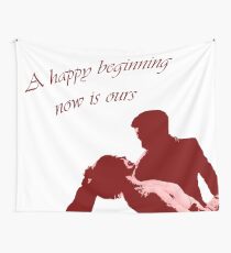 A happy beginning now is ours Wall Tapestry