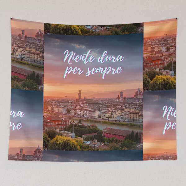 Item preview, Nothing lasts forever - popular Italian quotes theme gifts  designed and sold by RebelliousRosee.