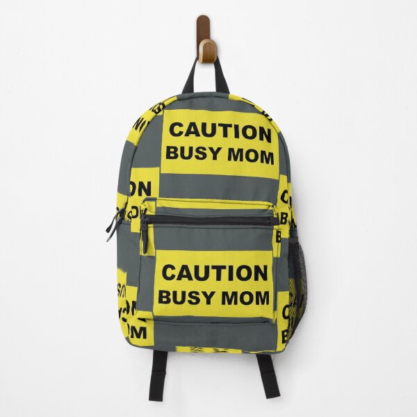 Item preview, CAUTION BUSY MOM design designed and sold by lobodelnoir.