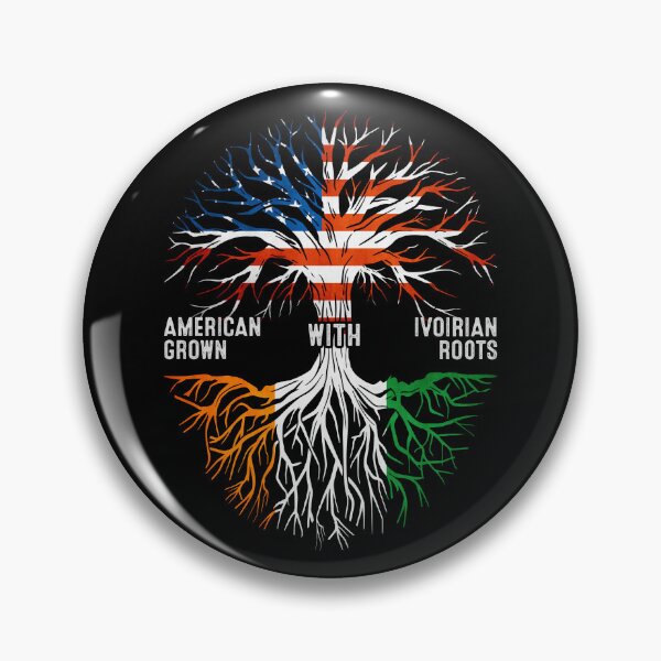 Item preview, American Grown With Ivoirian Roots Côte d'Ivoire Flag designed and sold by MoHaCo.