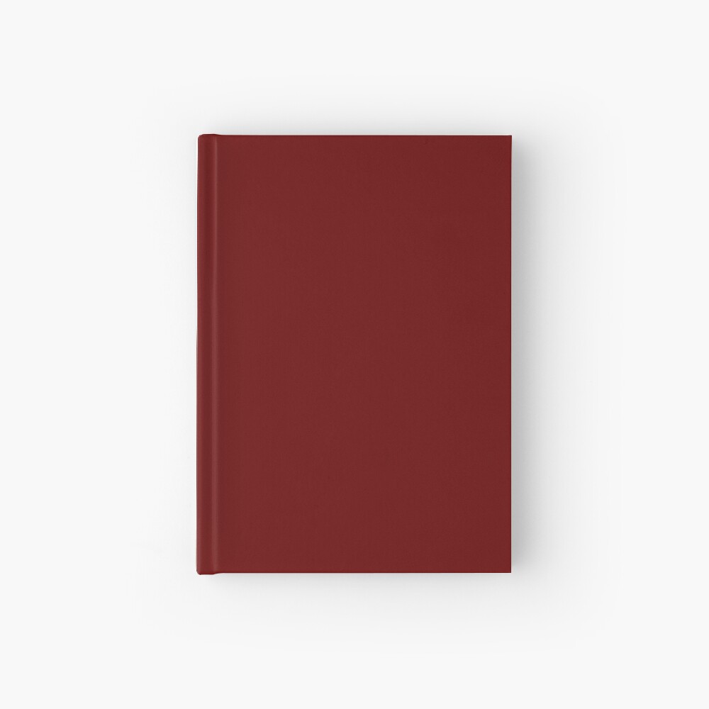 Burgundy Red Solid Color Decor Hardcover Journal